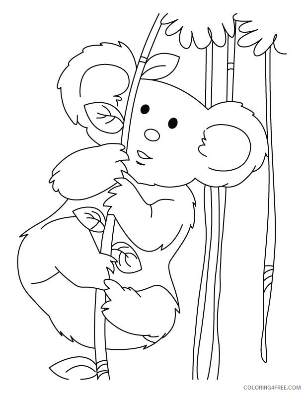 Koala Coloring Pages Animal Printable Sheets Printable Koala 2021 3058 Coloring4free