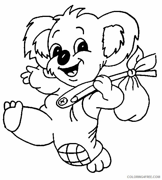 Koala Coloring Pages Animal Printable Sheets koala slEEs 2021 3052 Coloring4free