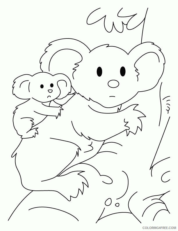 Koala Coloring Sheets Animal Coloring Pages Printable 2021 2734 Coloring4free