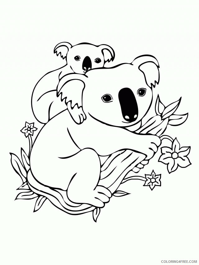 Koala Coloring Sheets Animal Coloring Pages Printable 2021 2753 Coloring4free