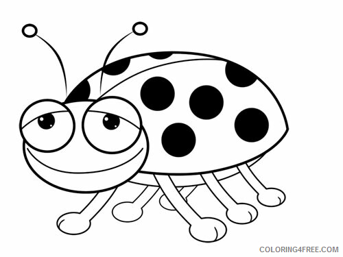 Ladybug Coloring Pages Animal Printable Sheets Cartoon Ladybug 2021 3063 Coloring4free