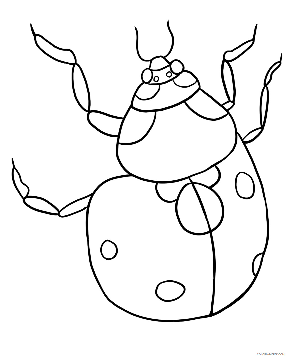 Ladybug Coloring Pages Animal Printable Sheets Free Ladybug 2021 3071 Coloring4free