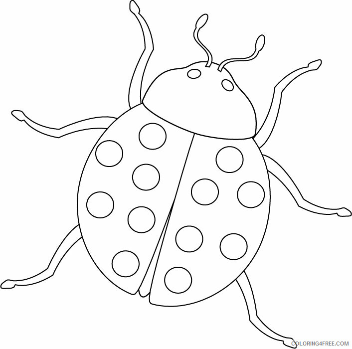 Ladybug Coloring Pages Animal Printable Sheets Lady Bug 2021 3078 Coloring4free