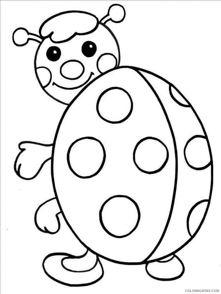Ladybug Coloring Pages Animal Printable Sheets Ladybug 19 2021 3081 Coloring4free