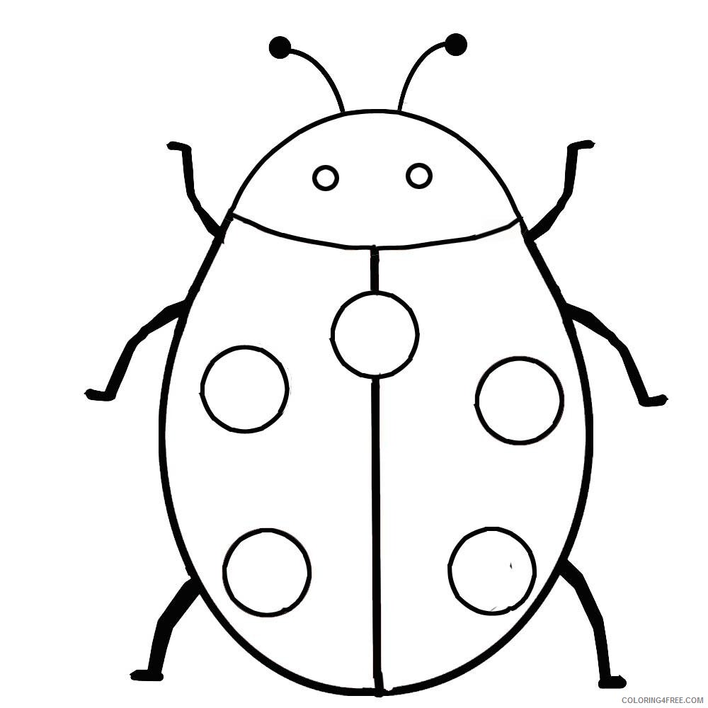 Ladybug Coloring Pages Animal Printable Sheets Ladybug Insect 2021 3095 Coloring4free