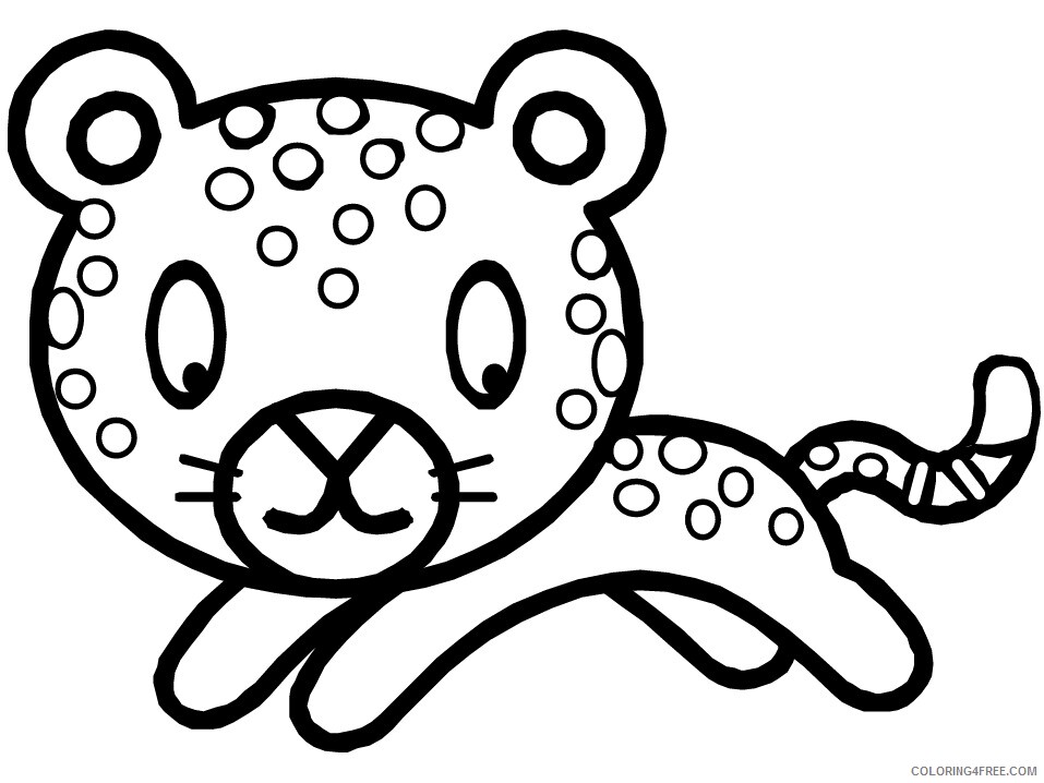 Leopard Coloring Pages Animal Printable Sheets leopard 2021 3138 Coloring4free