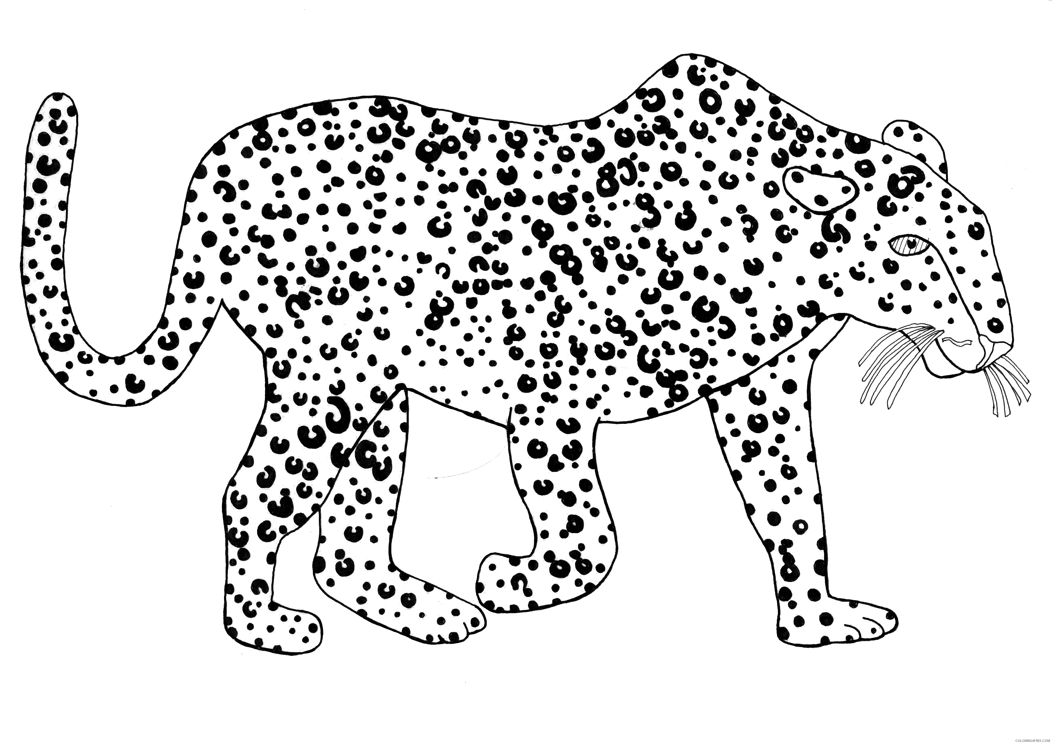Leopard Coloring Sheets Animal Coloring Pages Printable 2021 2806 Coloring4free