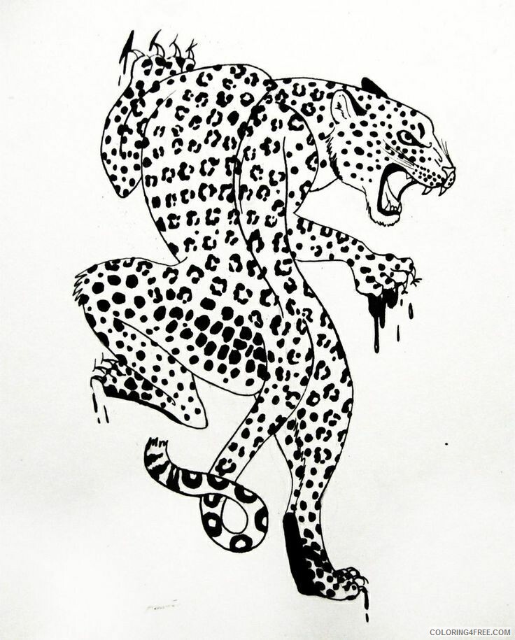 Leopard Coloring Sheets Animal Coloring Pages Printable 2021 2813 Coloring4free