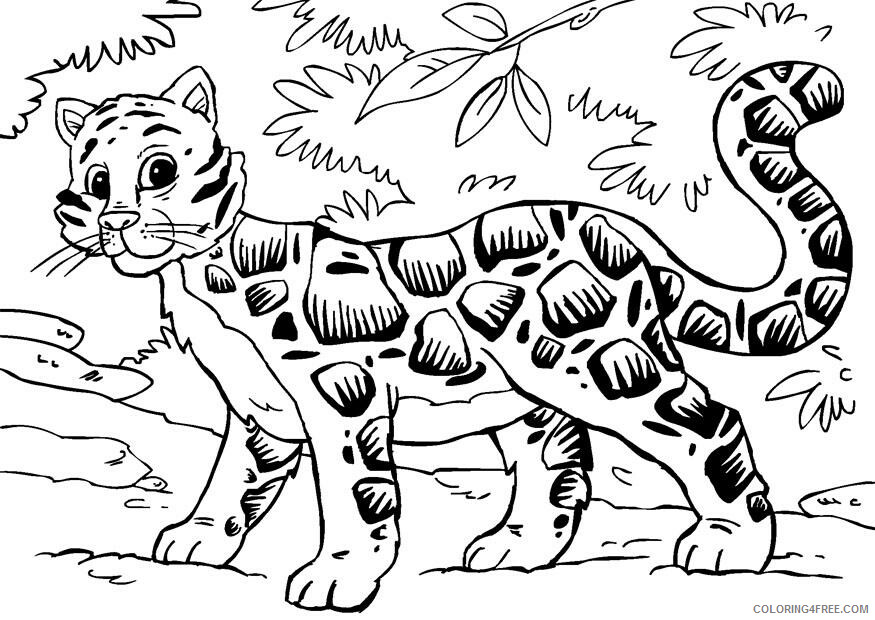 Leopard Coloring Sheets Animal Coloring Pages Printable 2021 2816 Coloring4free