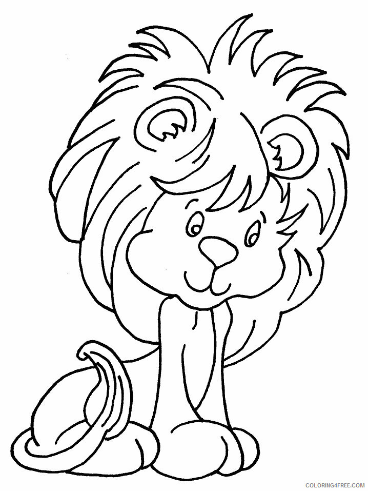 Lion Coloring Pages Animal Printable Sheets Baby Lion 2021 3148 Coloring4free