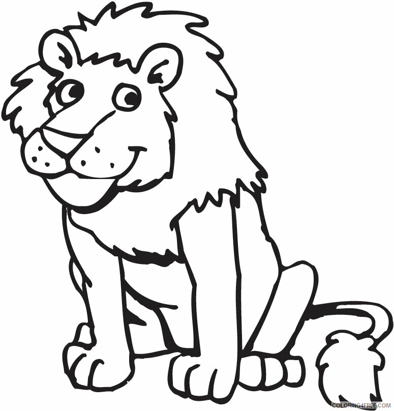 Lion Coloring Pages Animal Printable Sheets Lion 2021 3183 Coloring4free