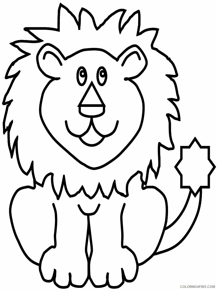 Lion Coloring Pages Animal Printable Sheets lion15 2021 3176 Coloring4free