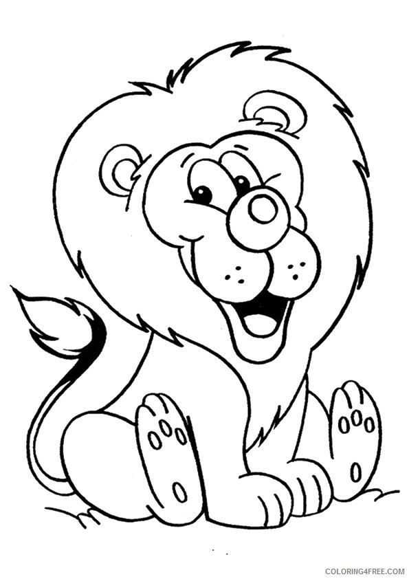 Lion Coloring Pages Animal Printable Sheets the cowardly lion 2021 3220 Coloring4free