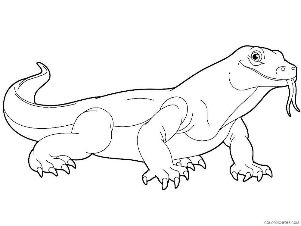 Lizard Coloring Pages Animal Printable Sheets Lizard 9 2021 3226 Coloring4free