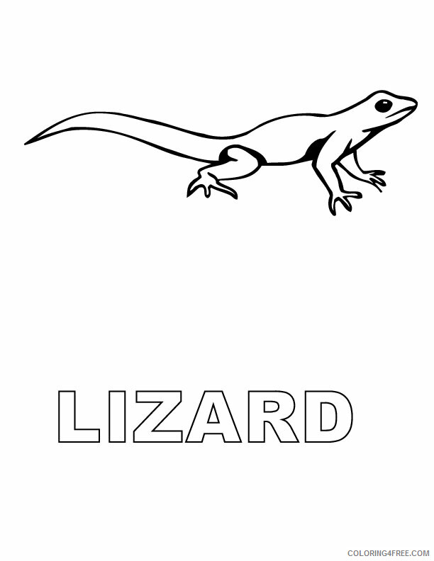 Lizard Coloring Sheets Animal Coloring Pages Printable 2021 2874 Coloring4free