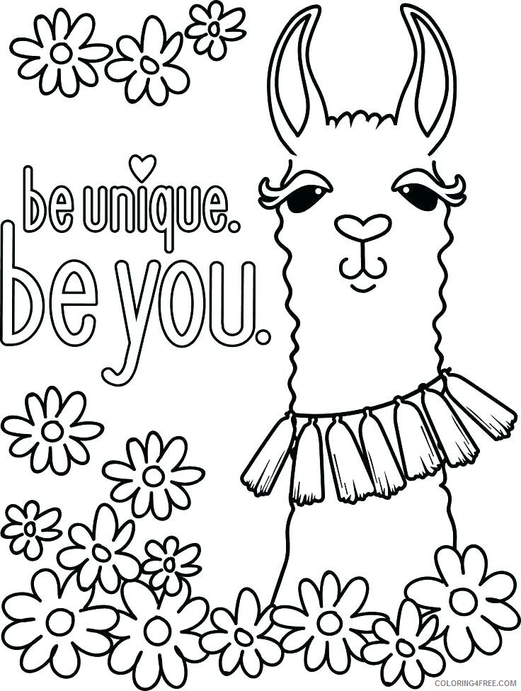 Llama Coloring Pages Animal Printable Sheets Llama 2021 3231 Coloring4free