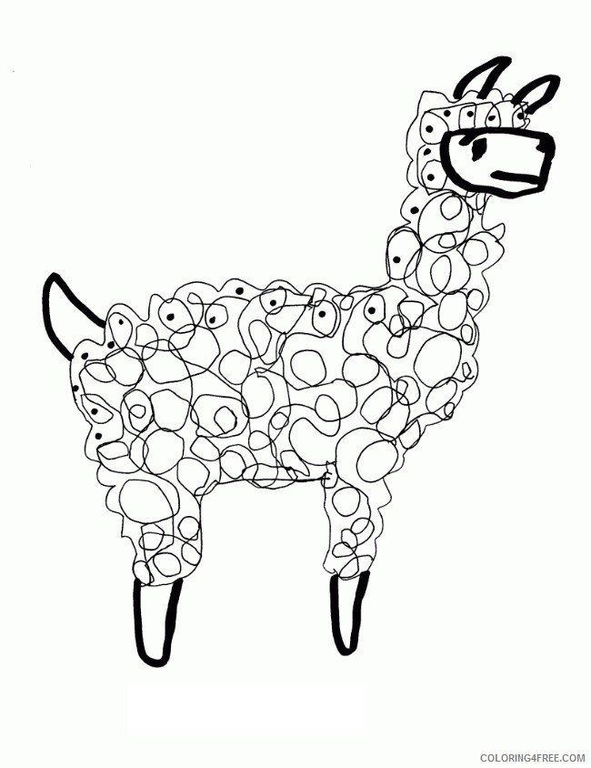 Llama Coloring Sheets Animal Coloring Pages Printable 2021 2880 Coloring4free