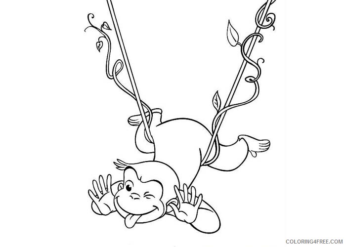 Monkey Coloring Pages Animal Printable Sheets Monkey bussiness 2021 3333 Coloring4free