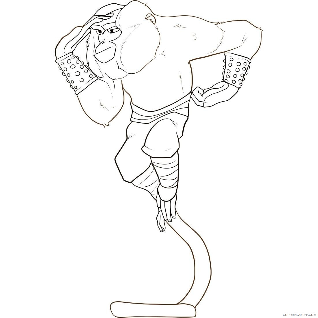 Monkey Coloring Pages Animal Printable Sheets of Monkey 2021 3291 Coloring4free