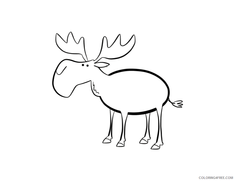 Moose Coloring Sheets Animal Coloring Pages Printable 2021 2912 Coloring4free
