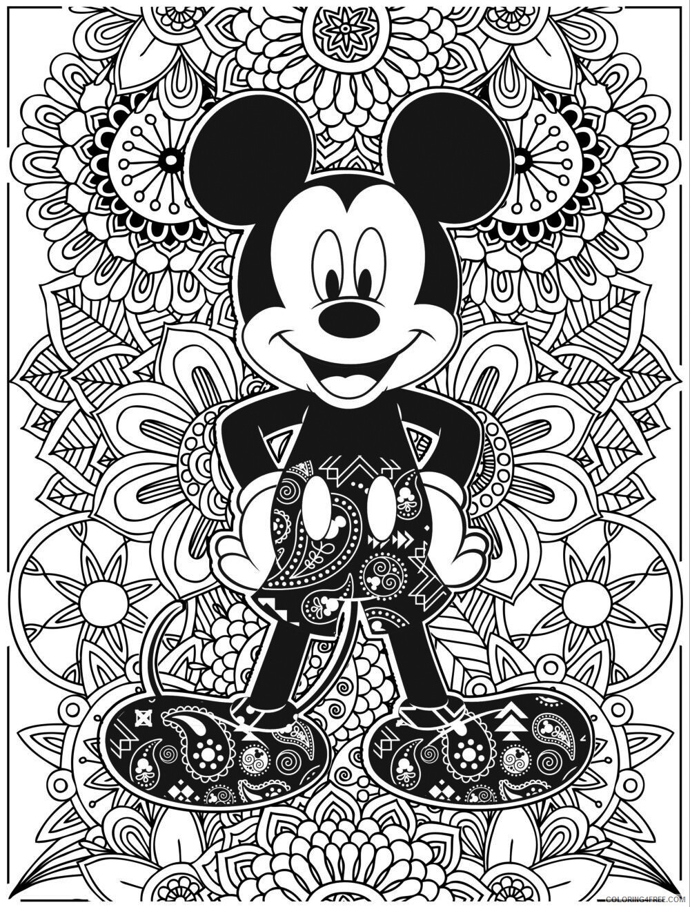 Mouse Coloring Pages Animal Printable Sheets Disney Micky Mouse 2021 3408 Coloring4free
