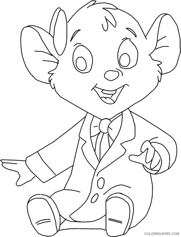 Mouse Coloring Pages Animal Printable Sheets Little Olivia Flaversham 2021 3416 Coloring4free