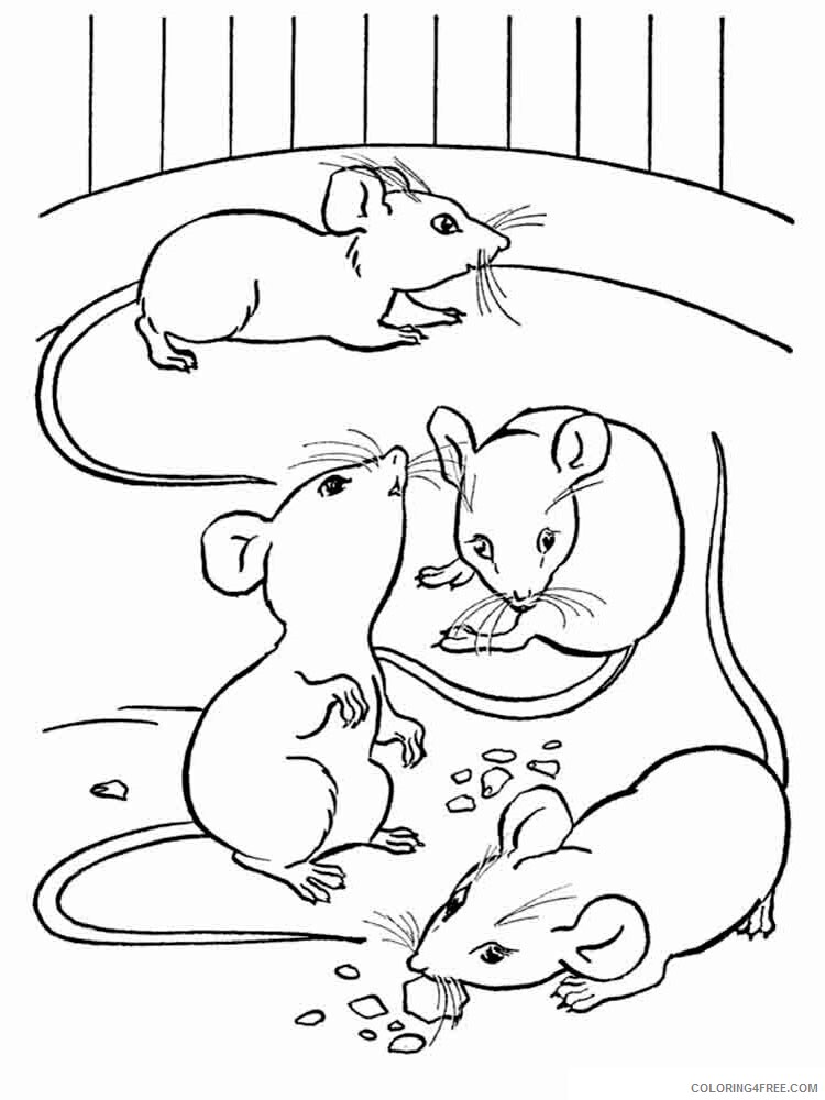Mouse Coloring Pages Animal Printable Sheets Mouse 4 2021 3434 Coloring4free