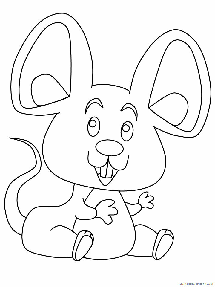 Mouse Coloring Pages Animal Printable Sheets mouse 7 2021 3421 Coloring4free