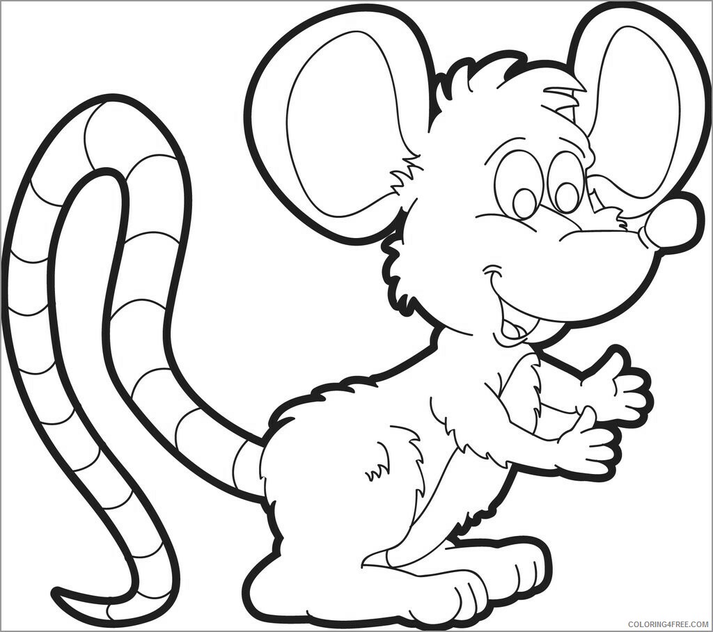 Mouse Coloring Pages Animal Printable Sheets mouse for preschool 2021 3427 Coloring4free