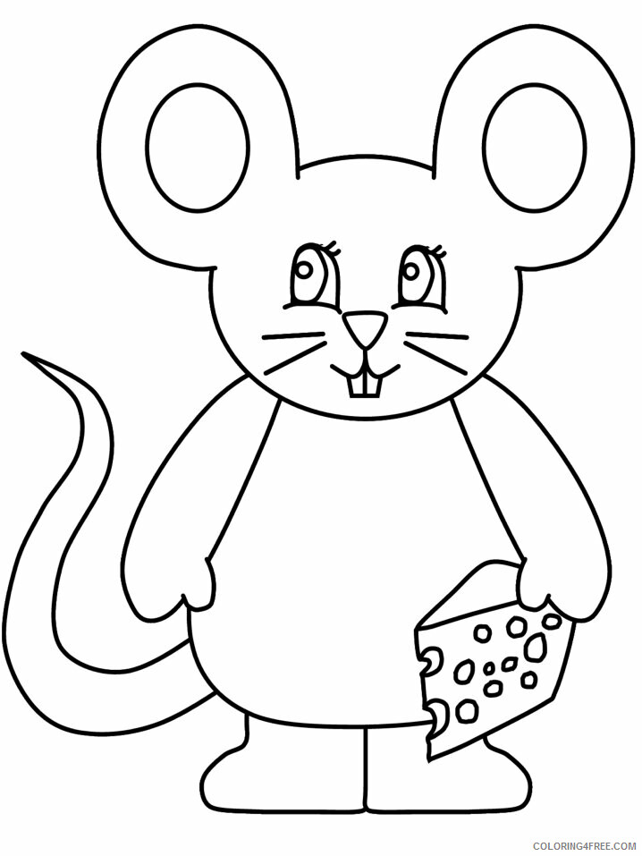 Mouse Coloring Pages Animal Printable Sheets mouse4 2021 3419 Coloring4free