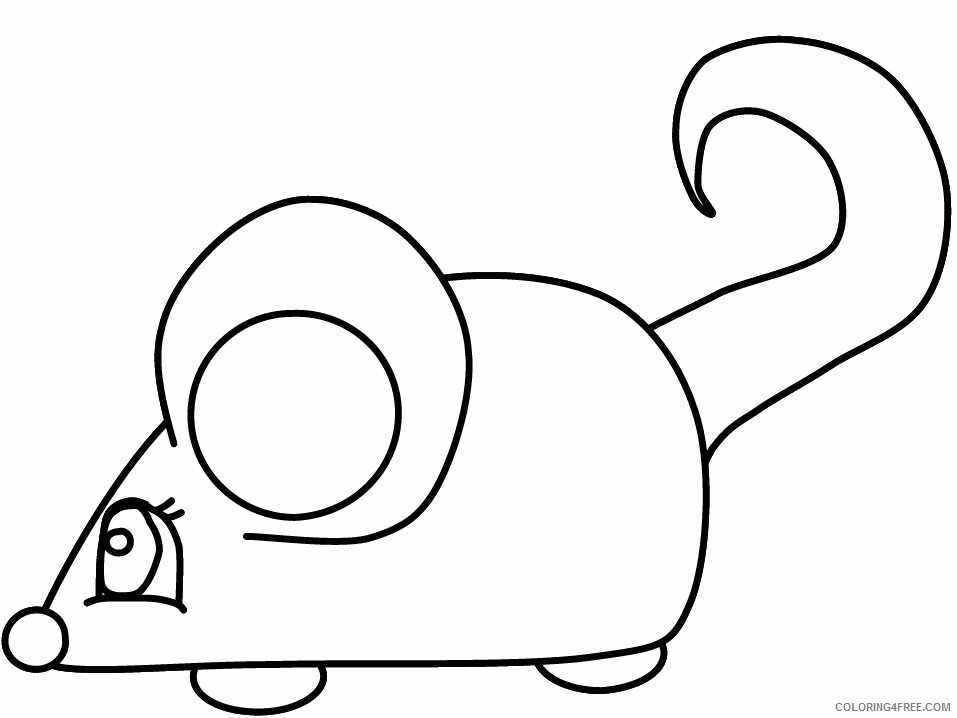 Mouse Coloring Pages Animal Printable Sheets mouse5 2021 3420 Coloring4free