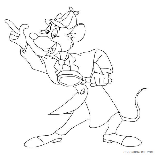 Mouse Coloring Pages Animal Printable Sheets the Great Mouse Detective 2021 3399 Coloring4free