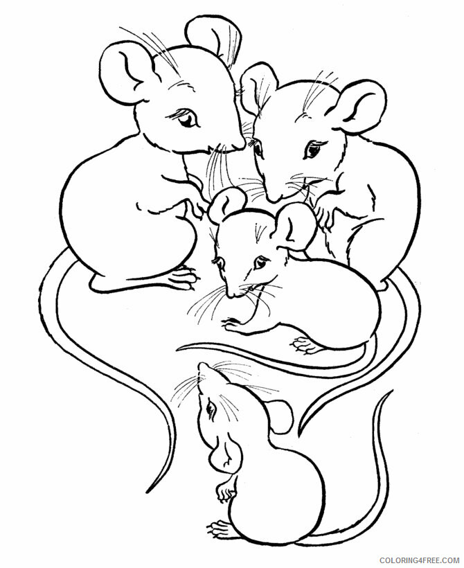 Mouse Coloring Sheets Animal Coloring Pages Printable 2021 2946 Coloring4free