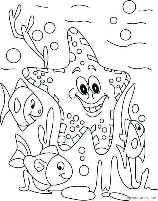 Ocean Animals Coloring Pages Animal Printable Sheets Free Ocean Pictures 2021 Coloring4free