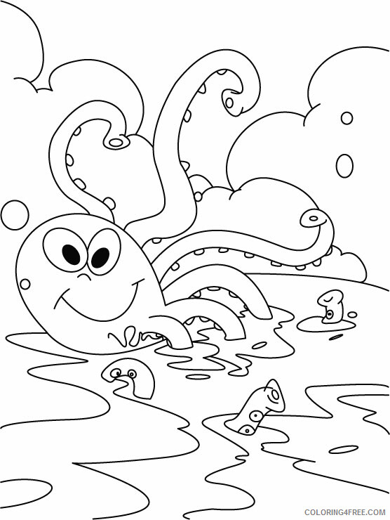 Octopus Coloring Pages Animal Printable Sheets Octopus Images 2021 3513 Coloring4free