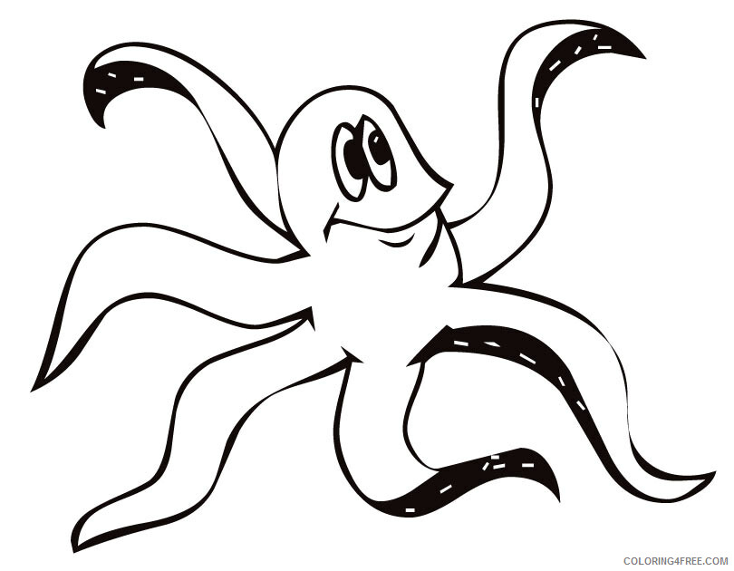 Octopus Coloring Pages Animal Printable Sheets Octopus Pictures to 2021 3536 Coloring4free