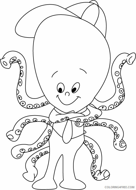 Octopus Coloring Pages Animal Printable Sheets Octopus Sheets 2021 3532 Coloring4free
