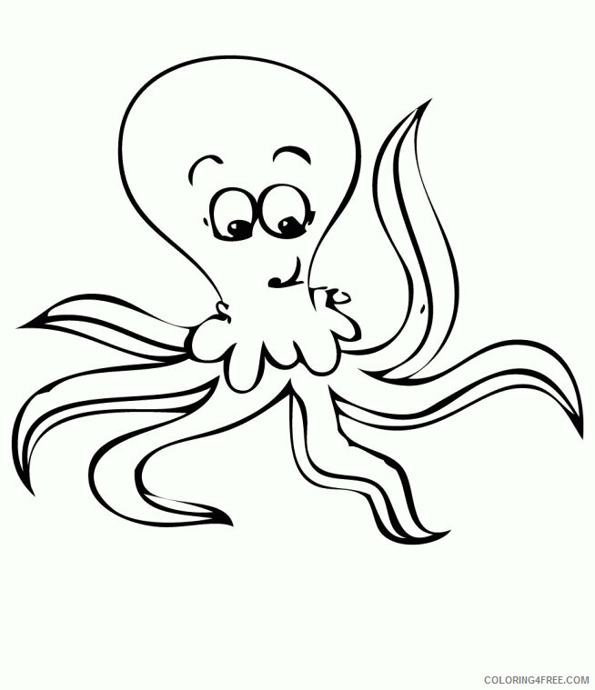 Octopus Coloring Pages Animal Printable Sheets Printable Octopus 2021 3539 Coloring4free