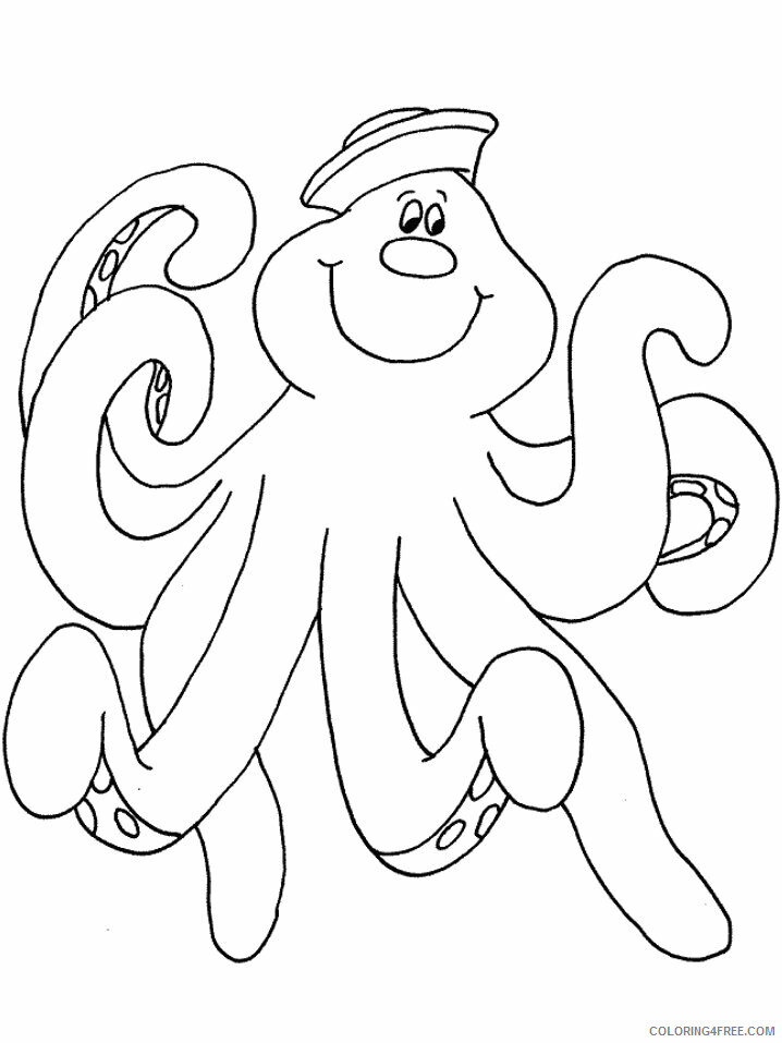 Octopus Coloring Pages Animal Printable Sheets octopus3 2021 3511 Coloring4free