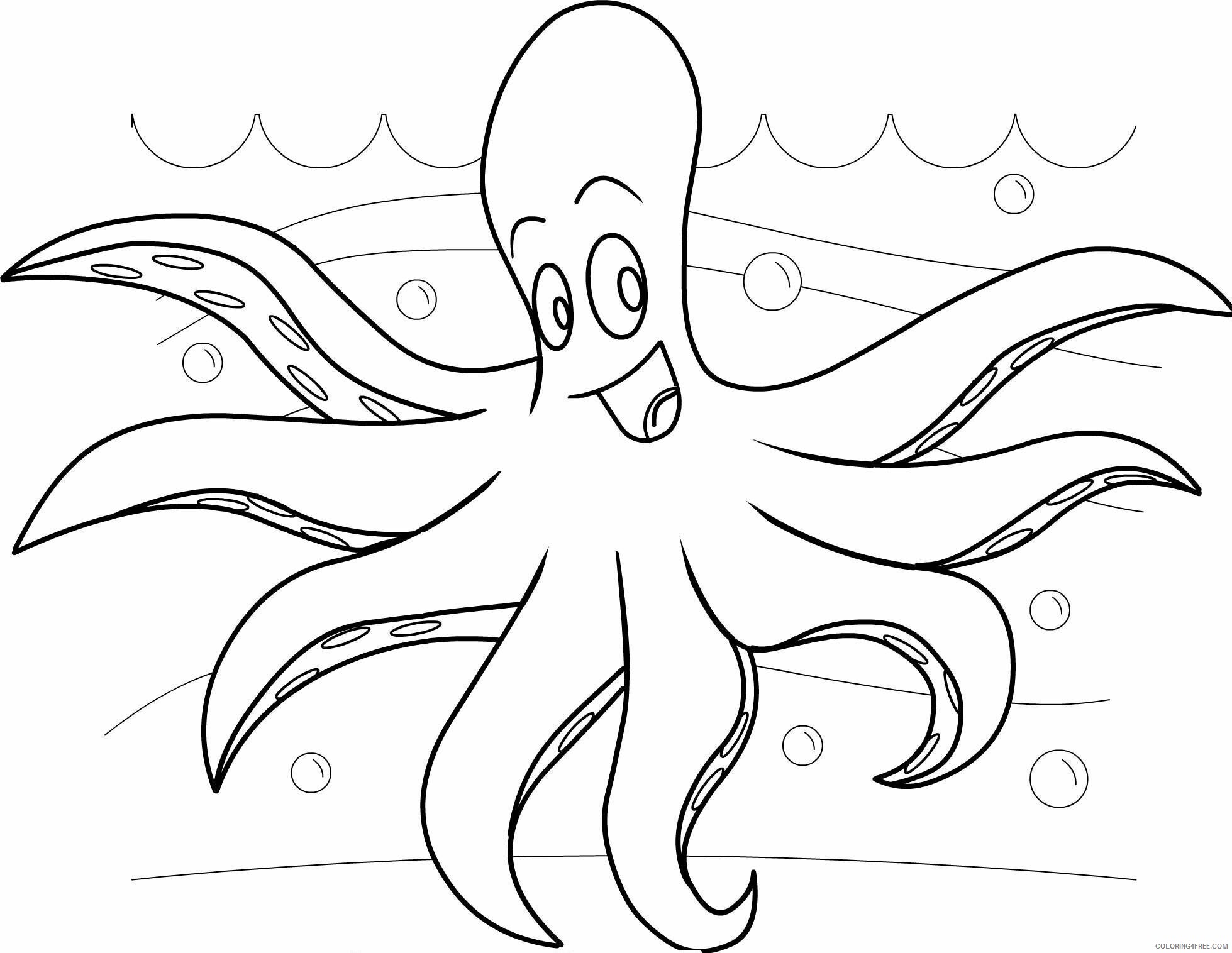 Octopus Coloring Sheets Animal Coloring Pages Printable 2021 2949 Coloring4free