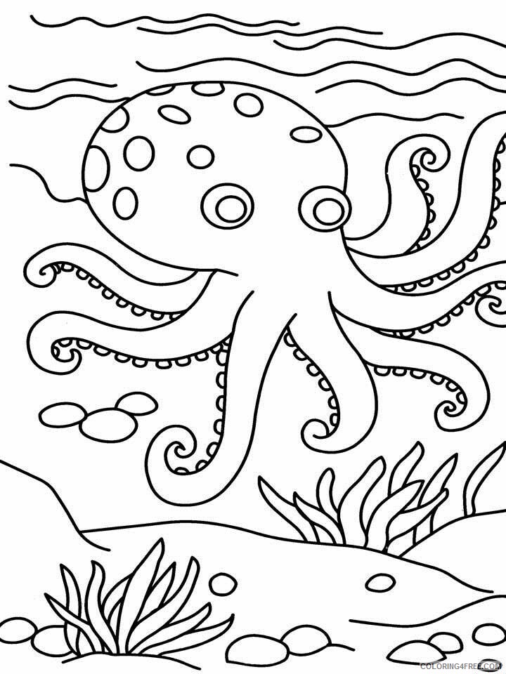 Octopus Coloring Sheets Animal Coloring Pages Printable 2021 2953 Coloring4free