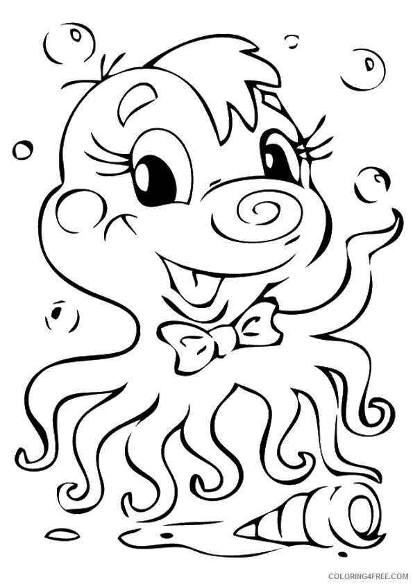 Octopus Coloring Sheets Animal Coloring Pages Printable 2021 2956 Coloring4free