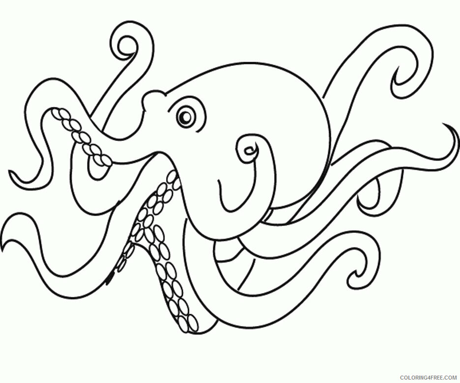Octopus Coloring Sheets Animal Coloring Pages Printable 2021 2957 Coloring4free