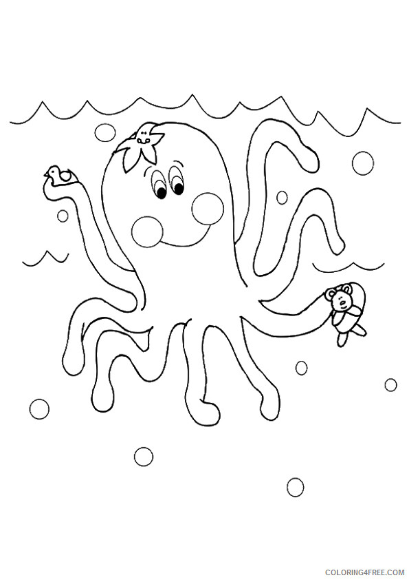 Octopus Coloring Sheets Animal Coloring Pages Printable 2021 2958 Coloring4free