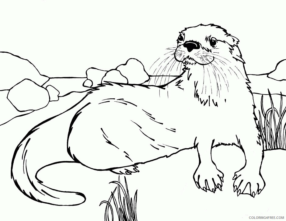 Otter Coloring Sheets Animal Coloring Pages Printable 2021 3004 Coloring4free