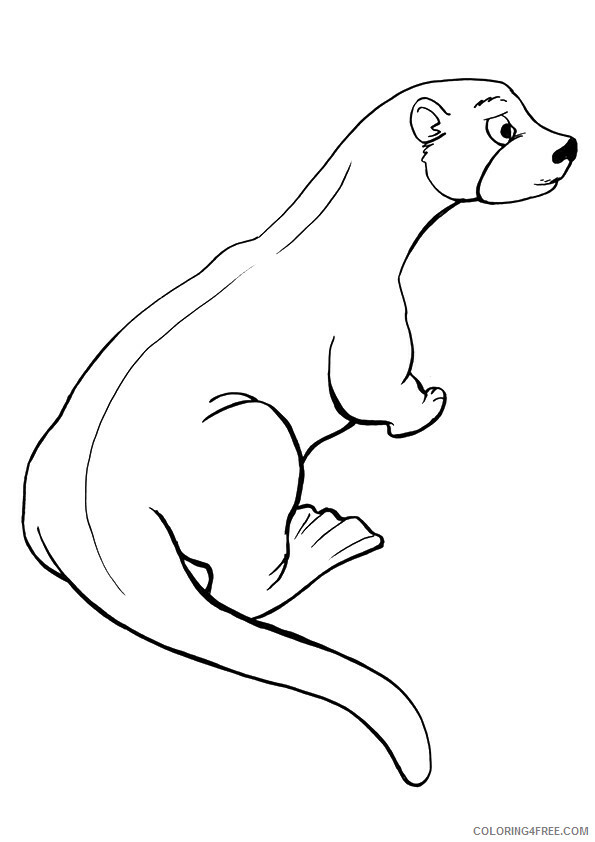 Otter Coloring Sheets Animal Coloring Pages Printable 2021 3013 Coloring4free