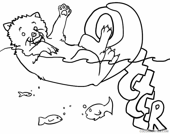 Otter Coloring Sheets Animal Coloring Pages Printable 2021 3014 Coloring4free