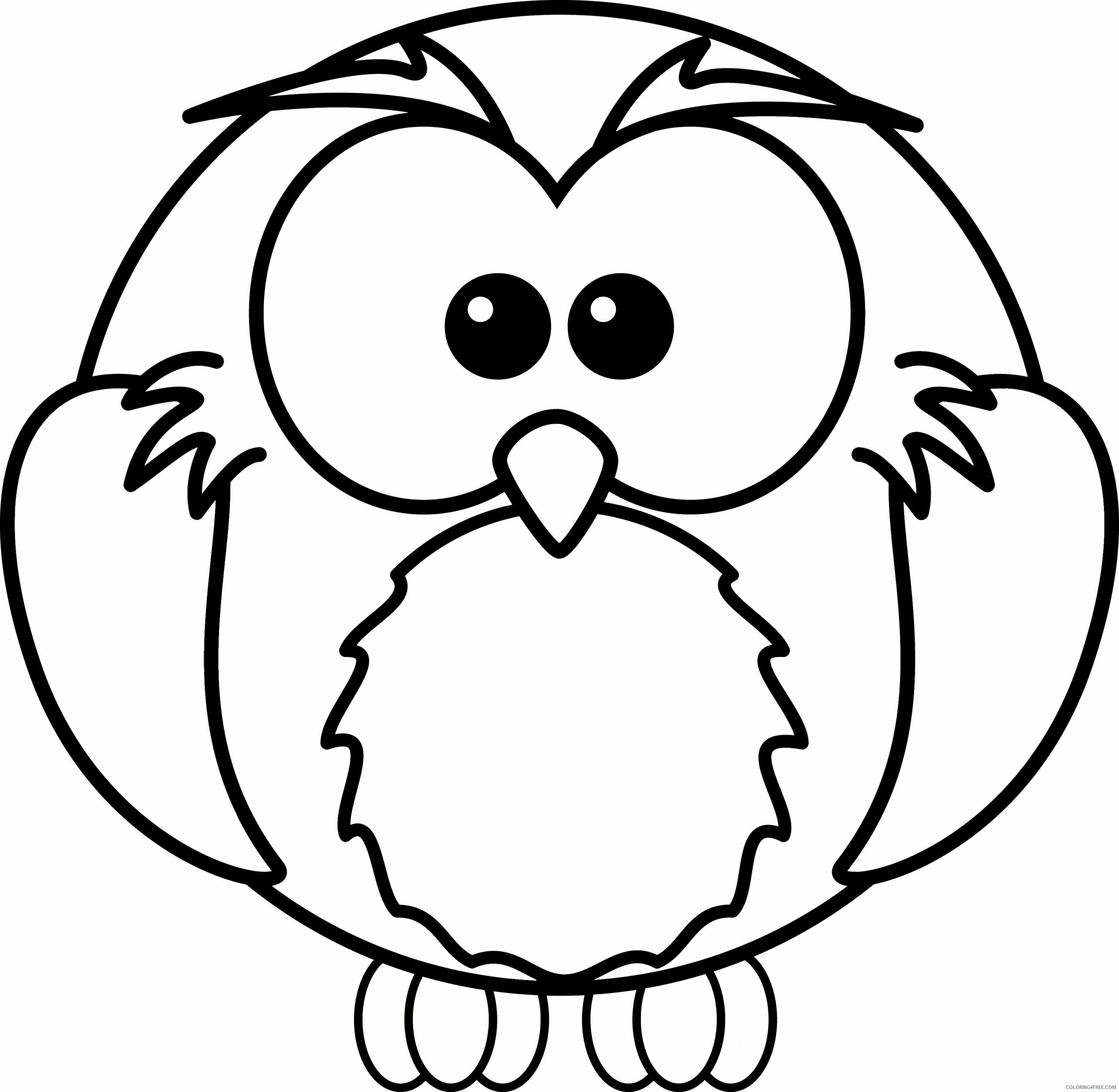 Owl Coloring Pages Animal Printable Sheets Cartoon Owl 2021 3606 Coloring4free