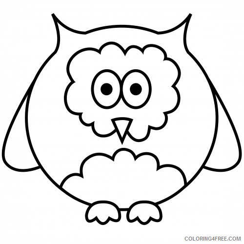 Owl Coloring Pages Animal Printable Sheets Free Easy Owl 2021 3627 Coloring4free