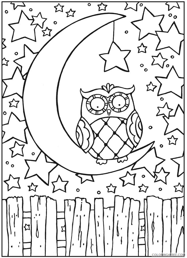 Owl Coloring Pages Animal Printable Sheets Owl 2021 3642 Coloring4free